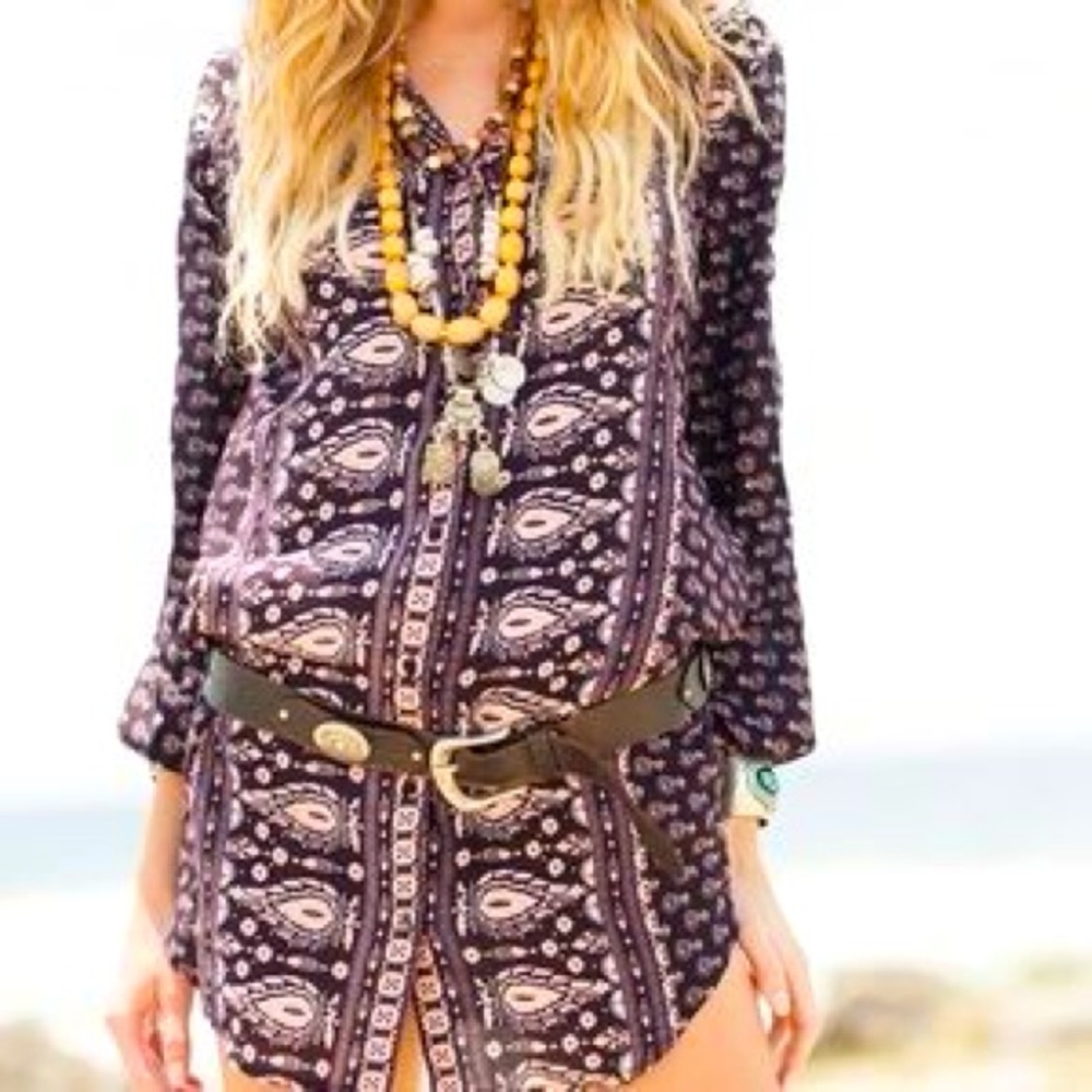 🪶Vintage Spell Gypsiana Tunic M EUC🪶